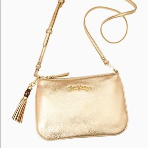 Lilly Pulitzer Gold Cruisin Crossbody Bag